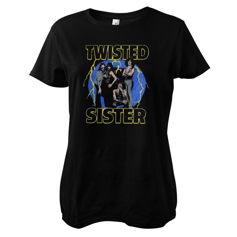 Twisted Sister Vintage Lightning T-shirt dam i svart