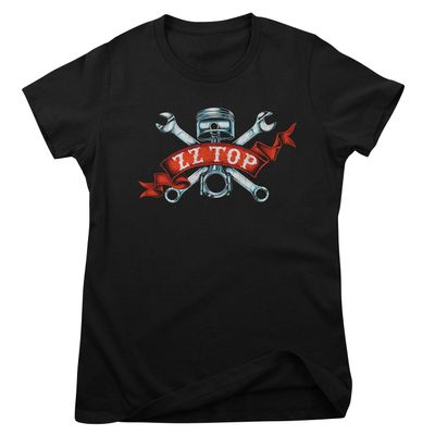ZZ Top Piston Flag T-shirt dam i svart