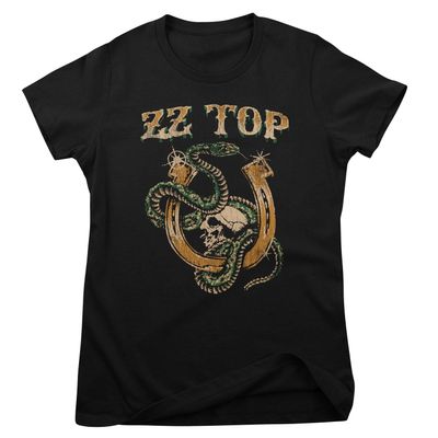ZZ Top Rattlesnake T-shirt dam i svart