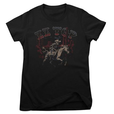 ZZ Top Skeleton Cowboy T-shirt dam i svart