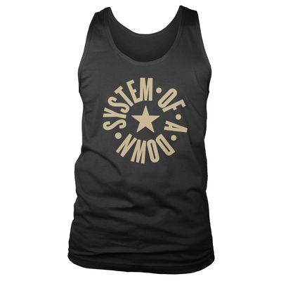 System of a Down Circle Star Logo Linne i svart