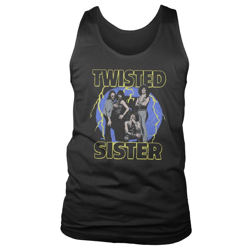 Twisted Sister Vintage Lightning Linne i svart