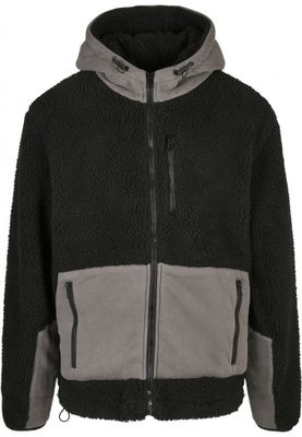 Hoodie with teddy fabric men