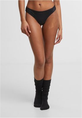 Stringtrosor för dam – svart+svart