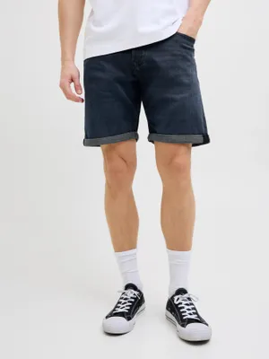 Icon moderna denimshorts med normal passform blå