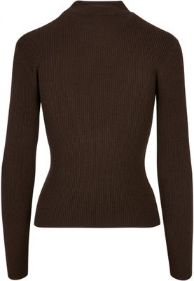 Ladies Rib Knit Turtelneck Sweater