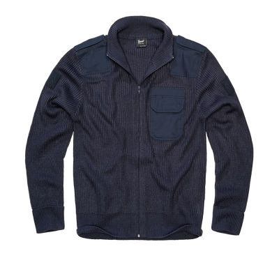 Ficka på bröstet, detaljer på axlarna BW Cardigan Jacka för herr – navy