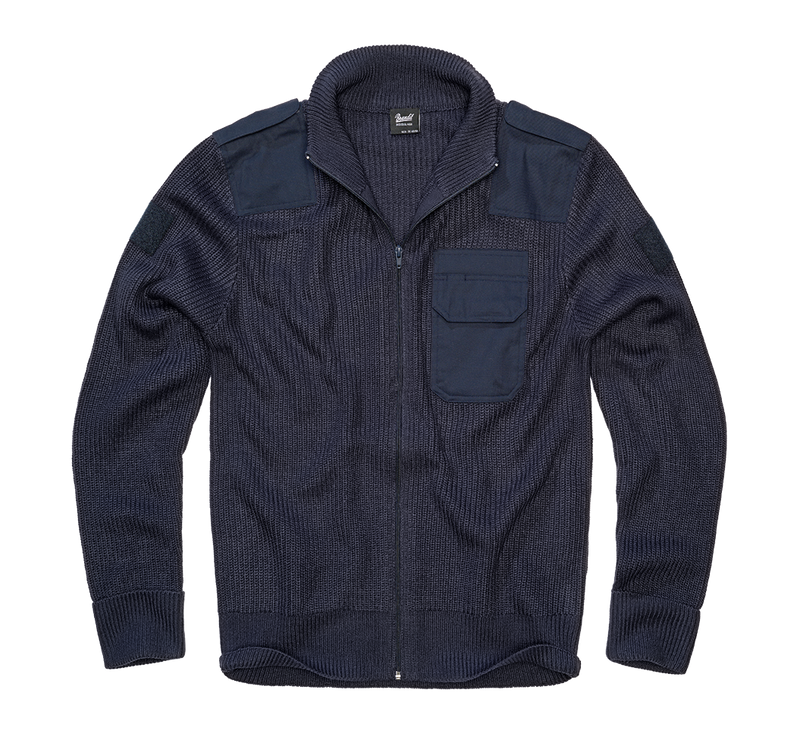 Ficka på bröstet, detaljer på axlarna BW Cardigan Jacka för herr – navy