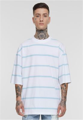 Oversized Sleeve Randig T-shirt