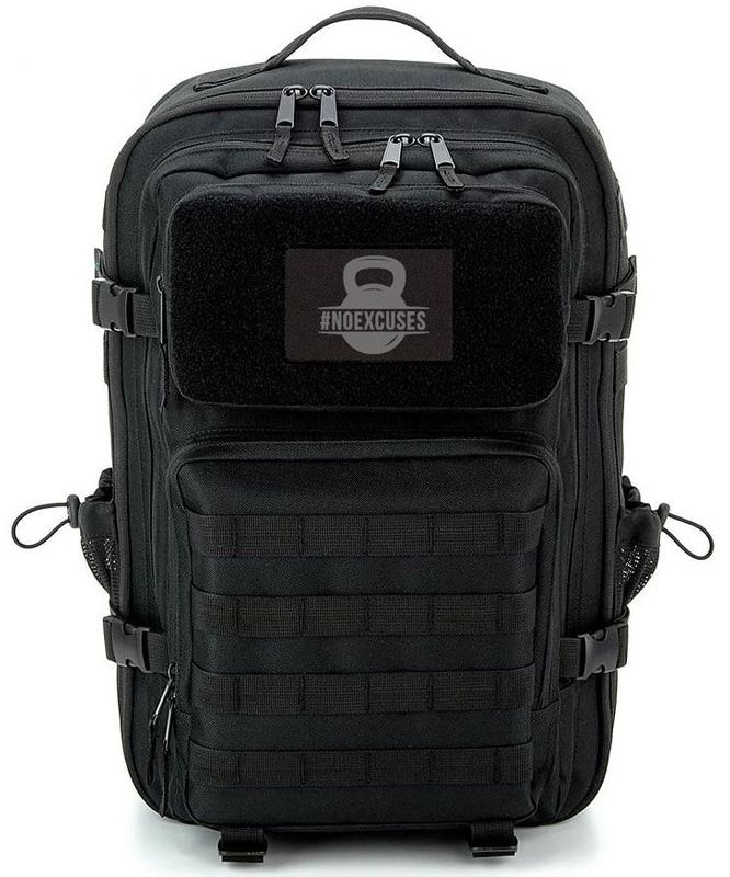 Taktisk MOLLE ryggsäck - No Excuses patch