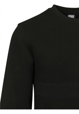 Sweatshirt with knitted fabric
