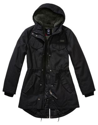Marsh Lake Teddyparka Black - Dæme