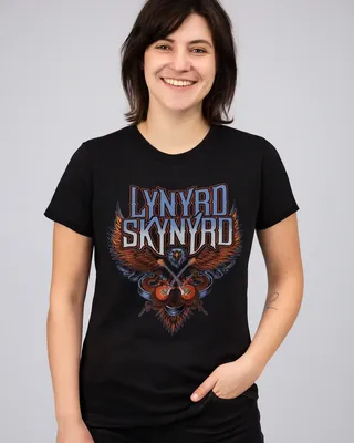 Lynyrd Skynyrd Eagle T-shirt dam i svart