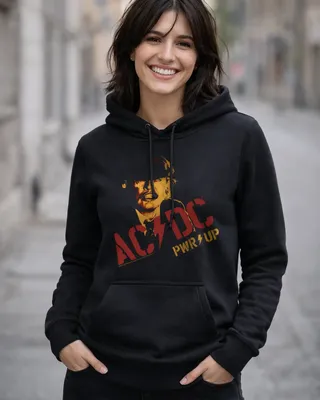 AC/DC Angus Young PWR-UP Girly Hoodie