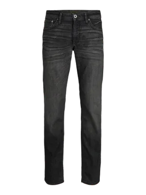 Svarta stentvättade jeans regular fit - CLARK