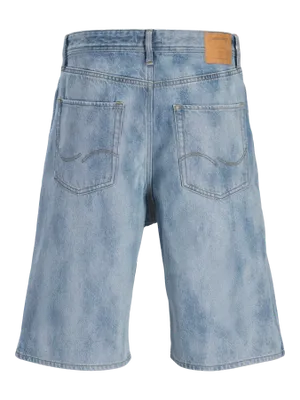 Blå denimshorts herr – klassiska femficksjeans i ekologisk bomull