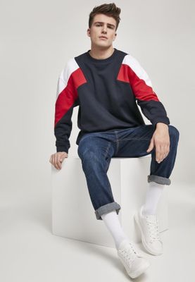 3-tone oversizse crewneck