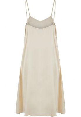 Slip dress in viscose satin