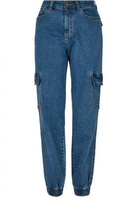Ladies Organic Stretch Denim Cargo Pants