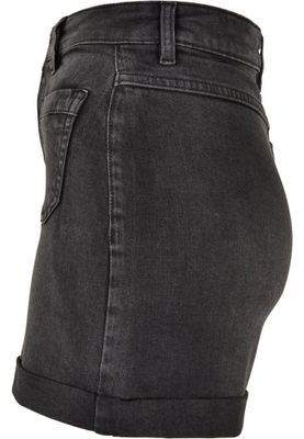 Women's high-waisted denim shorts