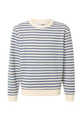 Tröja för barn med och vit – vit sand/vintageblue