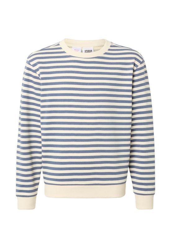 Tröja för barn med och vit – vit sand/vintageblue