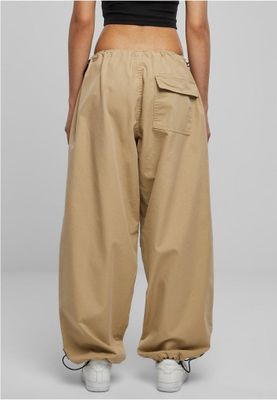Parachute pants, also known as parachute trousers, are a type of pants that were popular in the 1980s. They are characterized by