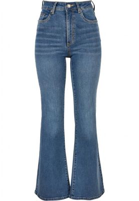 Ladies High Waist Flared Denim Pants