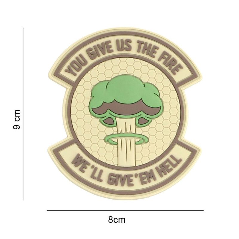 We give 'em hell PVC patch camel