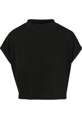 Short t-shirt with high neck ladies