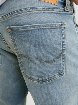 Ljusblå slim fit jeans herr - GLENN