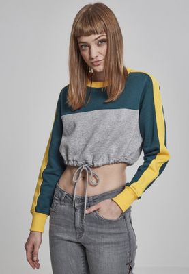 Short sweater with long arms and drawstring ladies