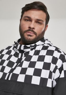 Checkered pull over jacket