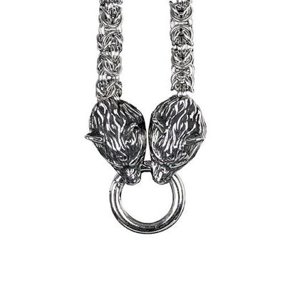 Wolf necklace stainless steel