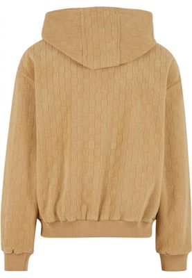 Jaquard Velvet Zip-Hoody