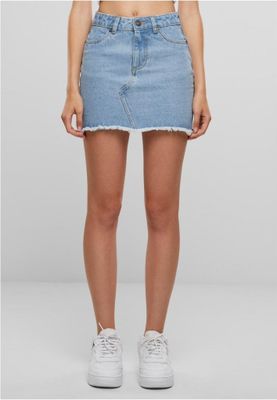 Short denim skirt