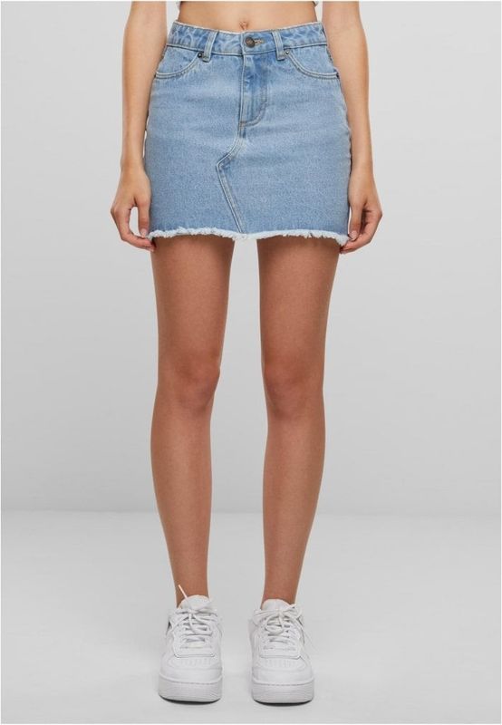 Short denim skirt