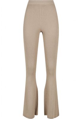 Ladies Rib Knit Bootcut Leggings