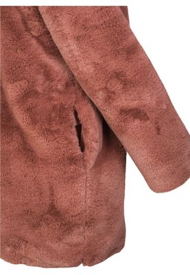Fur coat dark pink kids