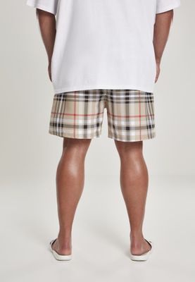 Bade shorts med britisk tartan mønster