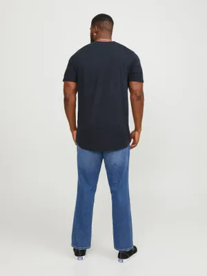 Marinblå Plus Size T-shirt Jack & Jones