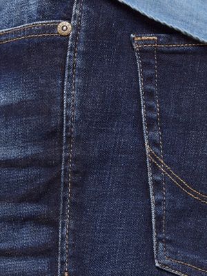 Mørkeblå vaskede jeans herre regular fit