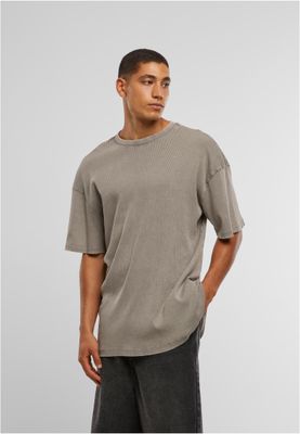 Tvättad Ribbad T-shirt
