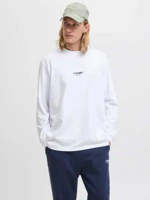 Avslappnad T-shirt med Långa Ärmar