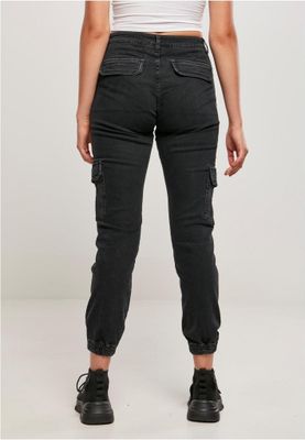 Ladies Organic Stretch Denim Cargo Pants