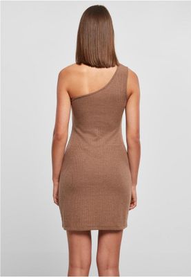 Ladies Rib One Shoulder Dress