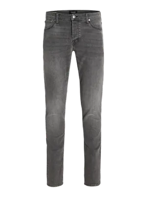 Mörkgrå slim fit jeans med stretch - GLENN