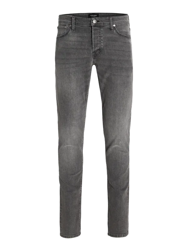 Mörkgrå slim fit jeans med stretch - GLENN