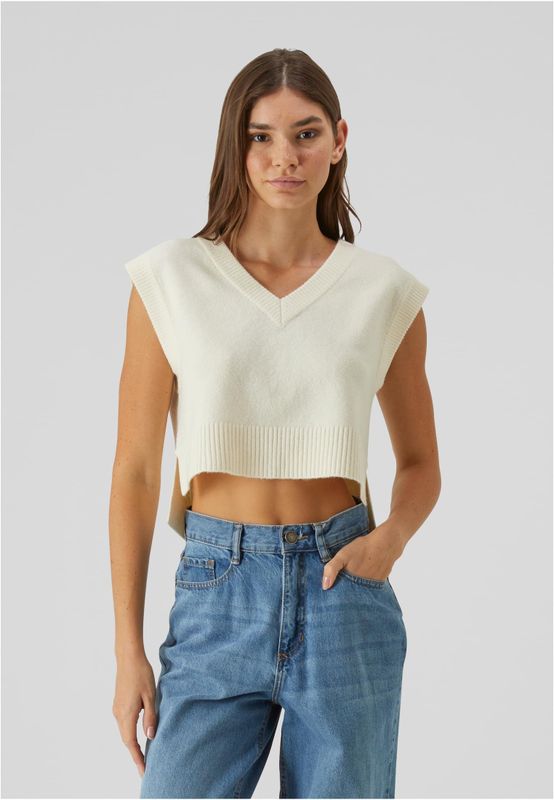 Ladies Soft Knit Pullunder med V-ringning