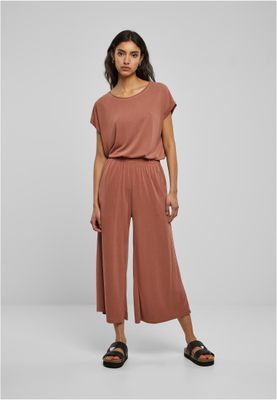 T-shirt för dam med förlängt axelparti – terracotta